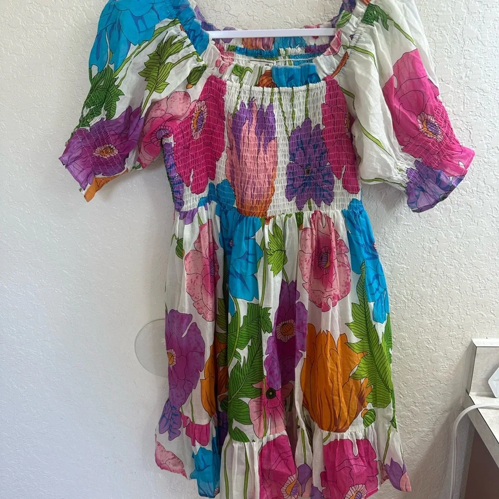 Mille Kiki Floral Print Off the Shoulder Minidress - Picture 2 of 8